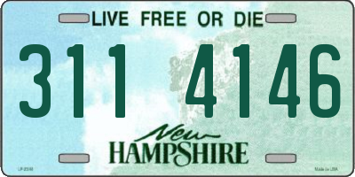 NH license plate 3114146