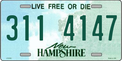 NH license plate 3114147