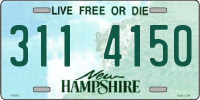 NH license plate 3114150