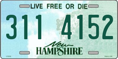 NH license plate 3114152