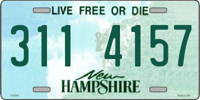 NH license plate 3114157