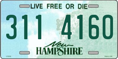 NH license plate 3114160