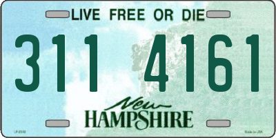 NH license plate 3114161