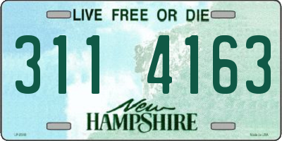 NH license plate 3114163