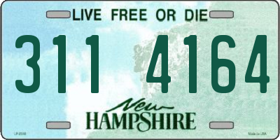 NH license plate 3114164