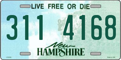 NH license plate 3114168