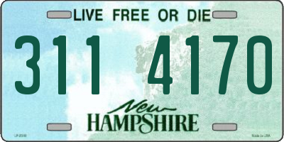 NH license plate 3114170