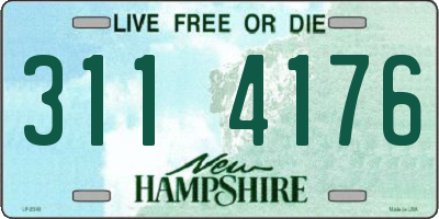 NH license plate 3114176