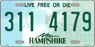 NH license plate 3114179