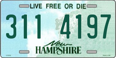 NH license plate 3114197