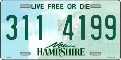 NH license plate 3114199