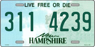 NH license plate 3114239