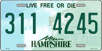 NH license plate 3114245