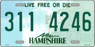 NH license plate 3114246