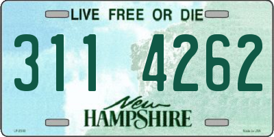 NH license plate 3114262