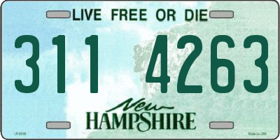 NH license plate 3114263