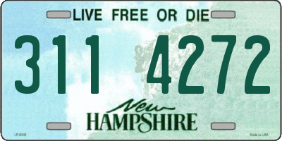 NH license plate 3114272