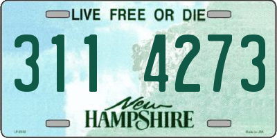 NH license plate 3114273