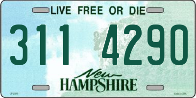 NH license plate 3114290