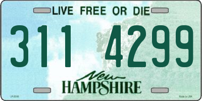 NH license plate 3114299