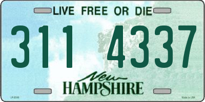 NH license plate 3114337