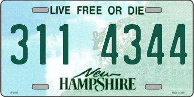NH license plate 3114344