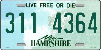 NH license plate 3114364