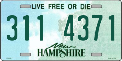 NH license plate 3114371