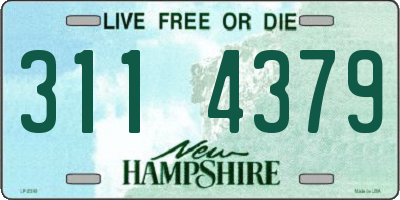 NH license plate 3114379