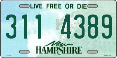 NH license plate 3114389