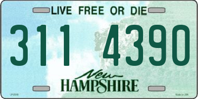 NH license plate 3114390