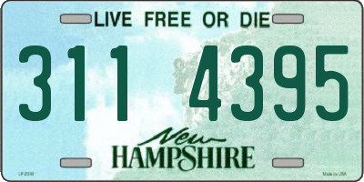 NH license plate 3114395