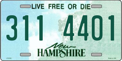 NH license plate 3114401
