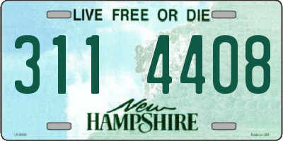 NH license plate 3114408