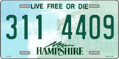 NH license plate 3114409