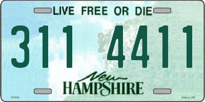 NH license plate 3114411