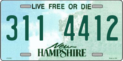 NH license plate 3114412
