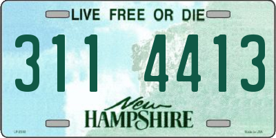 NH license plate 3114413