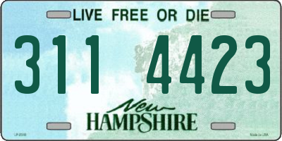 NH license plate 3114423