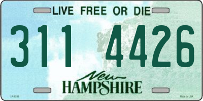 NH license plate 3114426