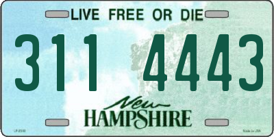 NH license plate 3114443