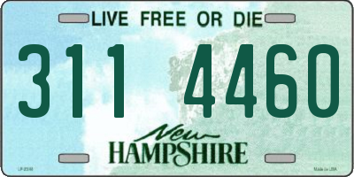 NH license plate 3114460