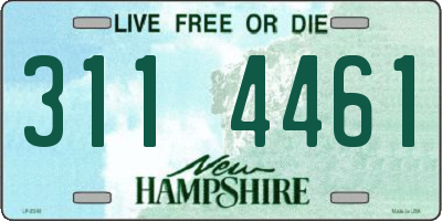 NH license plate 3114461