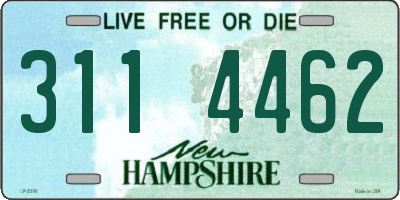 NH license plate 3114462