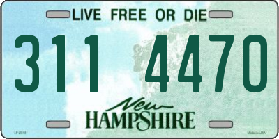 NH license plate 3114470