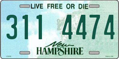 NH license plate 3114474
