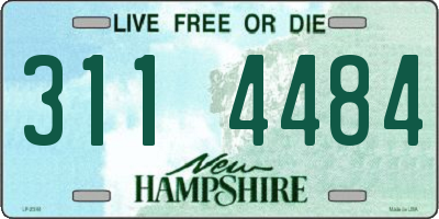 NH license plate 3114484