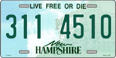 NH license plate 3114510