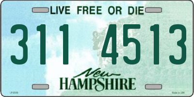 NH license plate 3114513