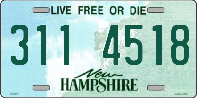 NH license plate 3114518